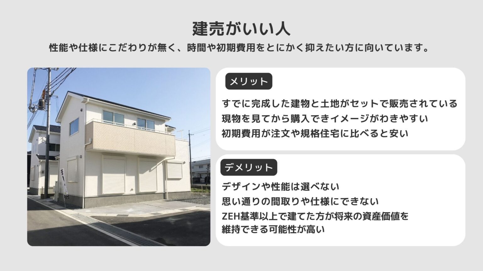 建売住宅 vs 注文住宅 vs 規格住宅：あなたに最適なマイホームはどれ？ - 株式会社マイルーム